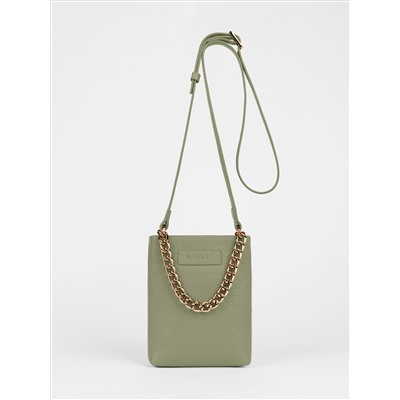 Женская кожаная сумка Richet 3258LG 978 Зеленый