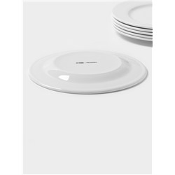 Тарелки Magistro Basic bistro, d=27 см, набор 6 шт., фарфор, белые