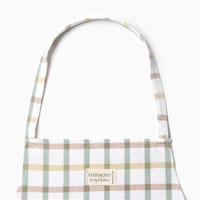 Набор «Этель» Harmony: фартук 60×70 см, прихватка 19×19 см, полотенце 40×73 см, рогожка 186 г/м²