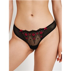 Трусы стринг жен Longina черный Infinity Lingerie