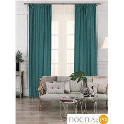 Daily by T ИМАН изумр Комплект штор 200х270-2, 2пр, плстр