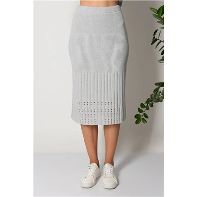 Юбка И 014 дл/св.серый