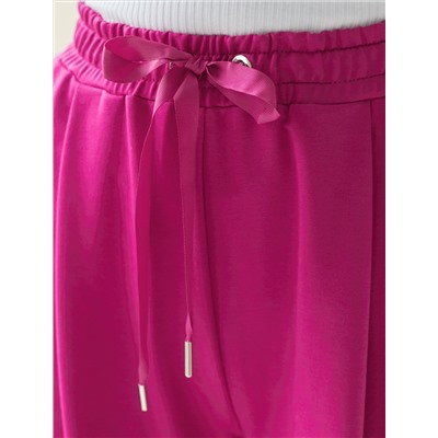 Свободные брюки из тонкого премиального футера с эластаном