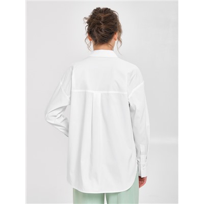Блузка белая прямая