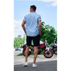 Шорты лен F511-0960-1Rus navy