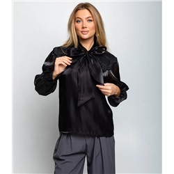 Блуза #КТ971, чёрный