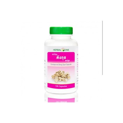 Дудник Китайский (Angelica sinensis) Dong Quai Herbal One 100 капсул