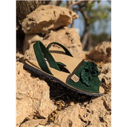 Испанские абаркасы от AB.ZAPATOS · 3206 lazo verde АКЦИЯ