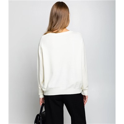 Джемпер #КТ20802, кремовый