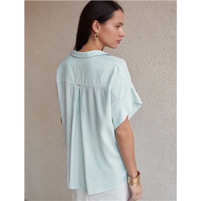 Блузка с коротким рукавом из вискозы с лиоцеллом