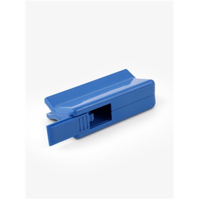 Точилка для мела, пластиковая, 7×4 см, синяя