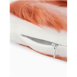 Подушка декоративная «Этель» Ginger cat, 40×33 см, велюр