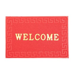 Коврик придверный "Welcome Меандр", цвет МИКС