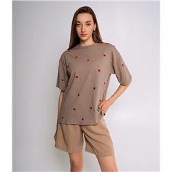 Футболка #БШ2228, капучино