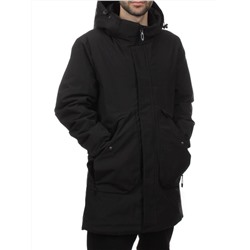 2180 BLACK Куртка мужская зимняя облегченная (130 гр. холлофайбер)