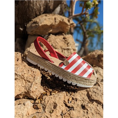 AB. ZAPATOS • 408 • ROJO-BLANCO РАСПРОДАЖА