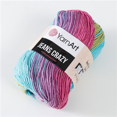 Пряжа для вязания спицами, крючком YarnArt, Jeans crazy, 55% хлопок, 45% акрил, 160 м/50 г, (8211)