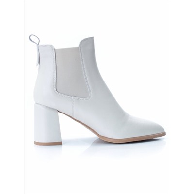 01-PCT169-2 BEIGE Ботинки Челси демисезонные женские (натуральная кожа, байка)