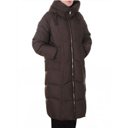 8855 BROWN Пальто зимнее женское (200 гр. холлофайбер)