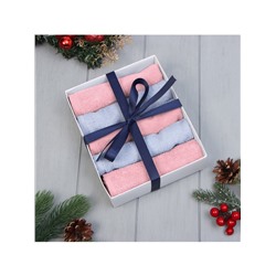 Полотенца махровые «Этель. Волшебного года», 30×30 см - 5 шт., хлопок 100%