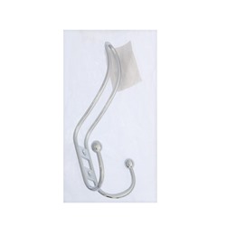 Крючок мебельный ТУНДРА TKT002, трехрожковый, хром, 4 шт. TMP