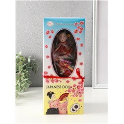 Кукла коллекционная «Японка с цветочной ветвью и в шляпе», 30 см