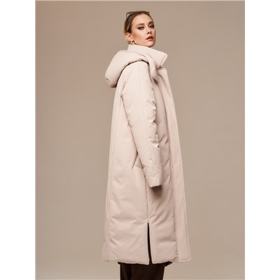 Пуховик женский бежевый