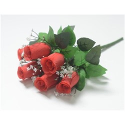 Ветка в букете бутон розы 6 голов