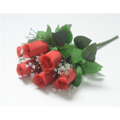 Ветка в букете бутон розы 6 голов