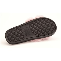 Fashion T1348-1Z Туфли домашние женские пудра иск мех+текстиль