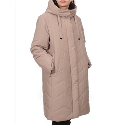 1135 DK. BEIGE Пальто зимнее облегченное женское (холлофайбер 150 гр.)