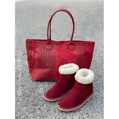 Ab.Zapatos UGY NEW R GRANATE+PELLE 1836/2 COCO