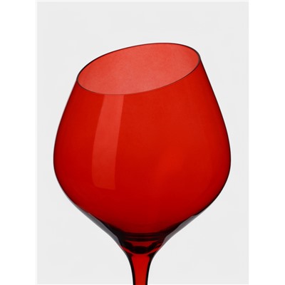 Бокал для вина Magistro «Иллюзия», 540 мл, 10×24 см, стекло, красный