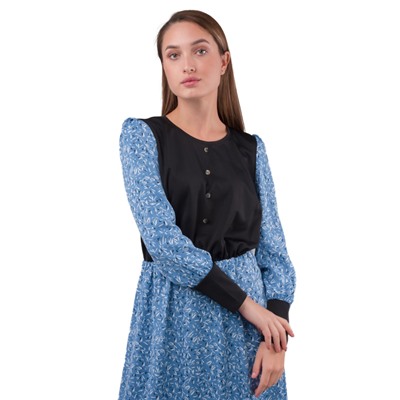 Платье женское макси с длинным рукавом 252586, размер 46,48,50,52,54,56