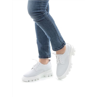 03-HY11-2D WHITE Полуботинки женские (натуральная кожа)