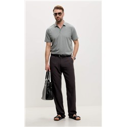 Брюки лен F511-0851 d.grey