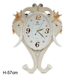 Часы настенные Слоны 57 см / 95686T-2 /уп 10/_