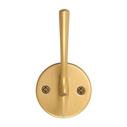 Крючок мебельный CAPPIO SIMPLE, двухрожковый, цвет матовое золото