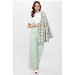 Брюки бледно-зелёные со стрелками