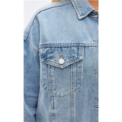 Куртка джинс F112-1209b l.blue