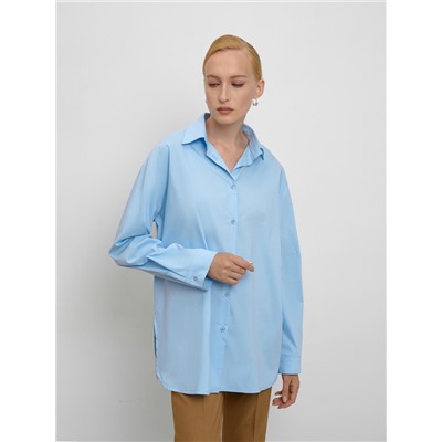 Голубая рубашка oversize