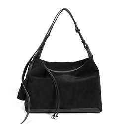 Женская сумка, замша, MIRONPAN  52080 Черный