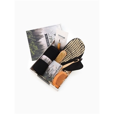 Набор подарочный «Этель. Сильному духом», полотенце, щётка, расчёска