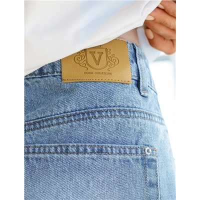 Шорты из эластичного денима