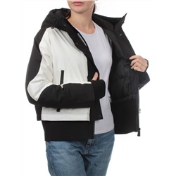 H24-381 BLACK WHITE Куртка зимняя женская (80% пух / 20% перо) M - 44 российский