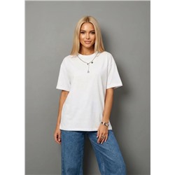 Футболка с цепочкой OVER SIZE (плотный хлопок)