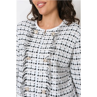 Жакет Д 3302/бело-черный