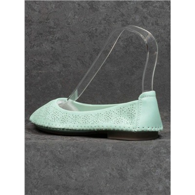 07-PDXL49-2 GREEN Балетки (натуральная кожа)