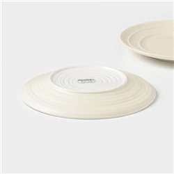 Тарелки Magistro Jarwah Lugerne, 21.4×2.4 см, набор 2 шт., фарфор, молочные