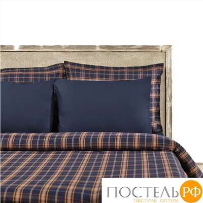 Пододеяльник EDWARD SIGNATURE 100 % хлопок, "тартан" (шотландка) deep blue (синий) 200х220 CASUAL AVENUE / Lappartement